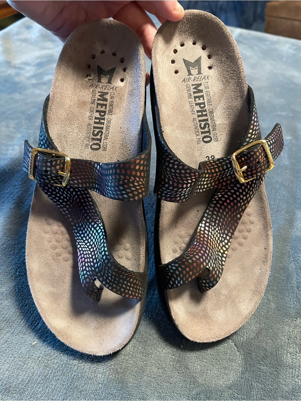 Mephisto Womens Helen Black Kaleido 38 (US-7.5) - Picture 6 of 7